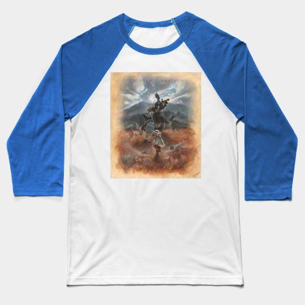 David fights Goliath Baseball T-Shirt by WithCharity